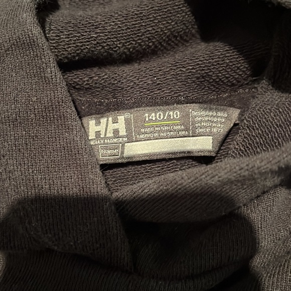 Helly Hansen Juniors black hoodie. Size 140/10. - Picture 3 of 3